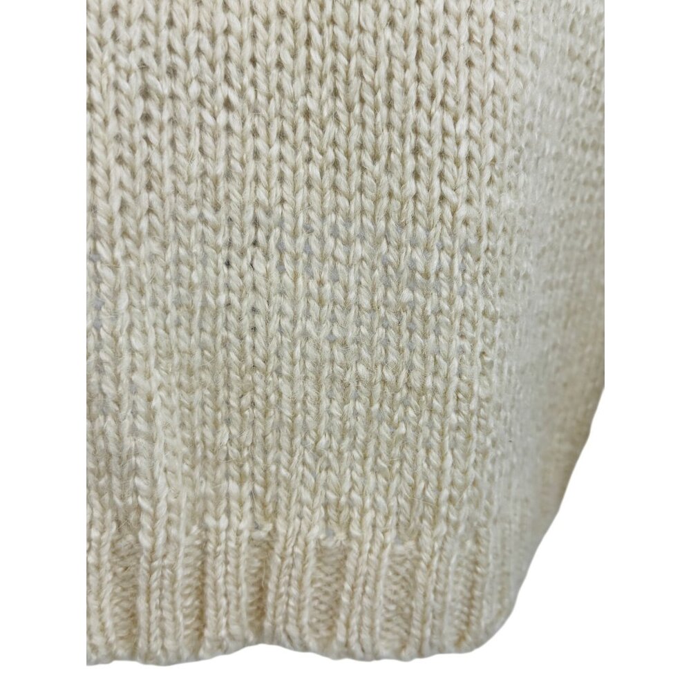 Vtg Y2K Nasty Gal Chunky Pink & Cream Boxy Relaxed Knit Sweater | Soft Girl Twee - Picture 11 of 16